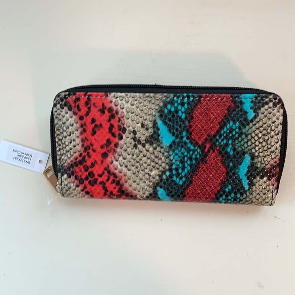 New with tags snakeskin wallet (3 for $25)